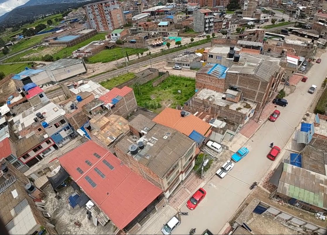 Lote urbano vista aérea